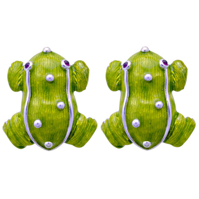 Earrings - Ruby (Enamel)