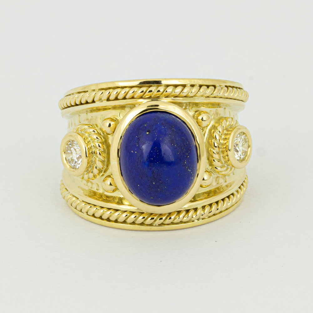 Ring - Lapis Lazuli And Diamond