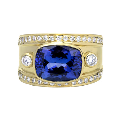 Ring - Tanzanite And Diamond (2316D)