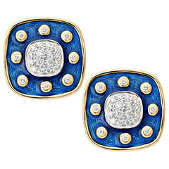 Earrings-Diamond (Enamel)