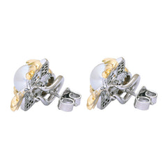 Earrings-Ruby, South Sea Pearl and Diamond