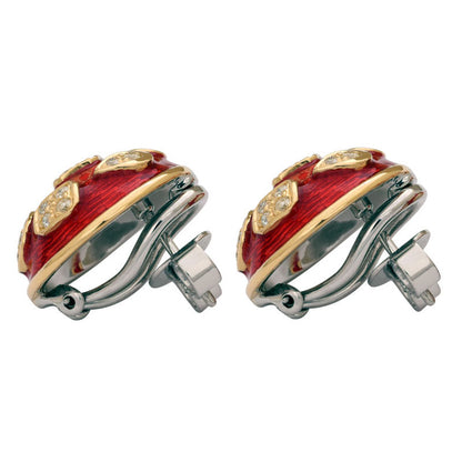 Earrings-Diamond (Enamel) | Singhvi Jewels