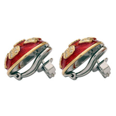Earrings-Diamond (Enamel)