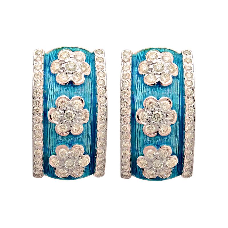 Earrings-Diamond (Enamel) (93AS) | Singhvi Jewels