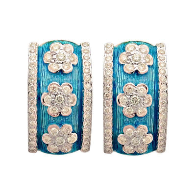 Earrings-Diamond (Enamel)  (93AS)