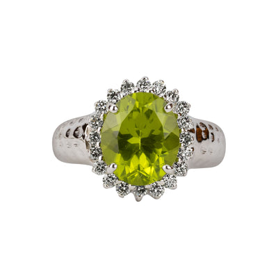 Ring - Peridot And Diamond (193FS)