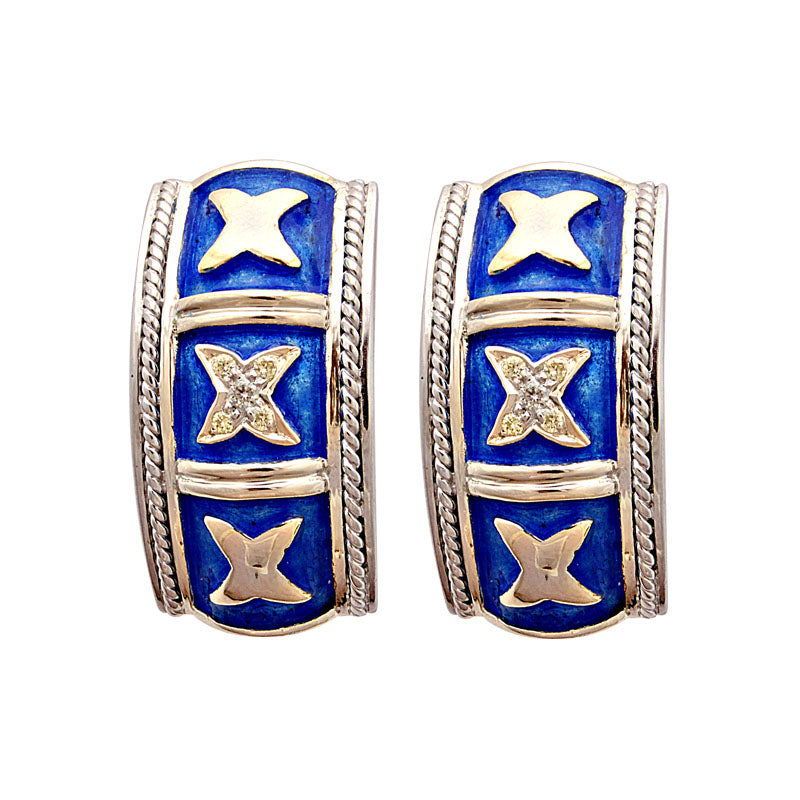 Earrings - Diamond (Enamel) | Singhvi Jewels