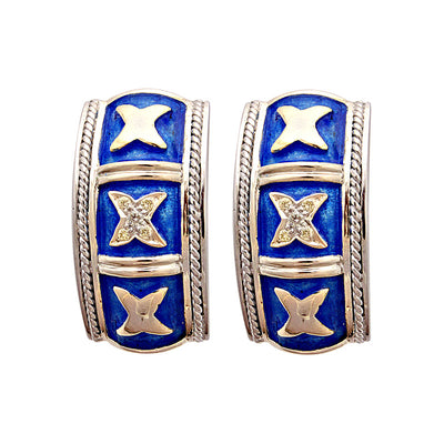 Earrings - Diamond (Enamel)