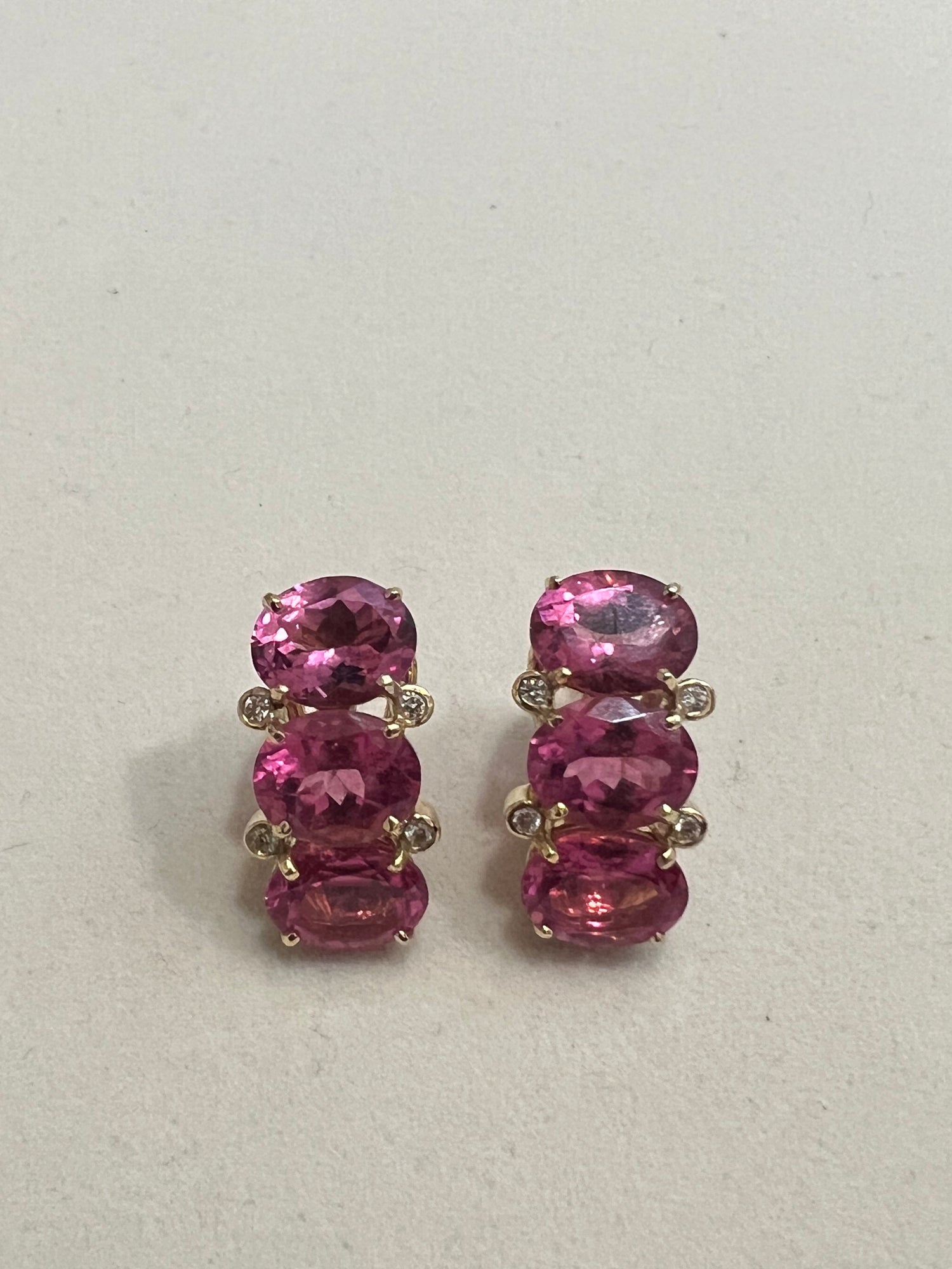 Repair - Rubellite and Diamond in 18K Gold | Singhvi Jewels