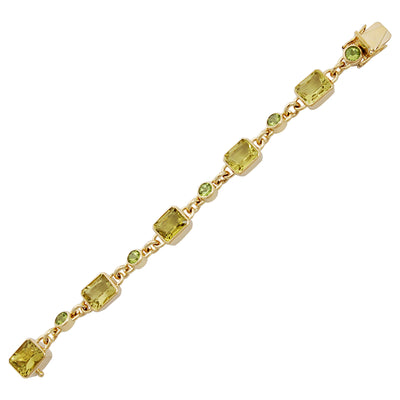 Bracelet - Lemon Quartz And Peridot (1460D)
