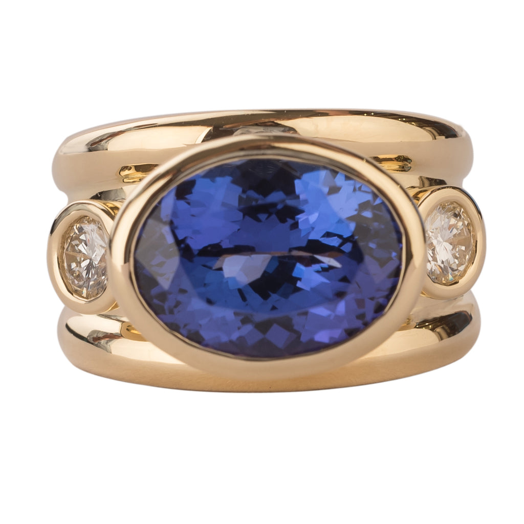 Ring- Tanzanite and Diamond