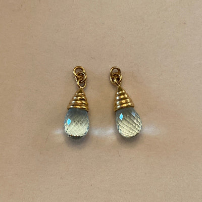 Repair - Drops - Blue Topaz in 18K Gold