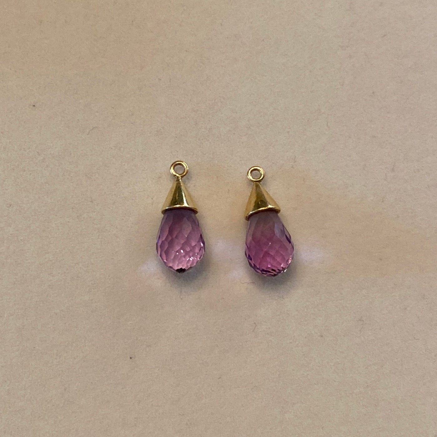 Repair - Drops - Amethyst in 18K Gold | Singhvi Jewels