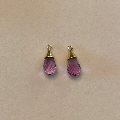 Repair - Drops - Amethyst in 18K Gold