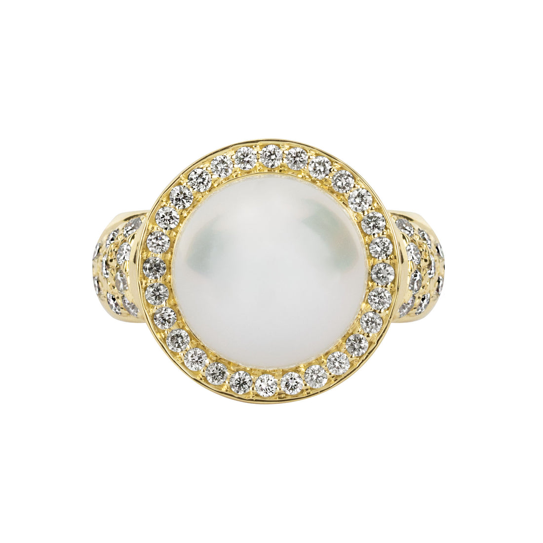 Ring - South Sea Pearl and Diamond | Singhvi Jewels