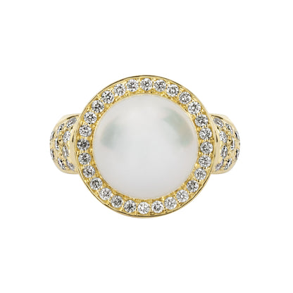 Ring - South Sea Pearl and Diamond | Singhvi Jewels