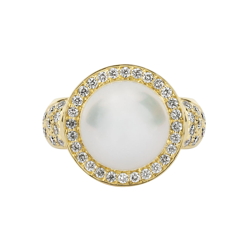 Ring - South Sea Pearl And Diamond