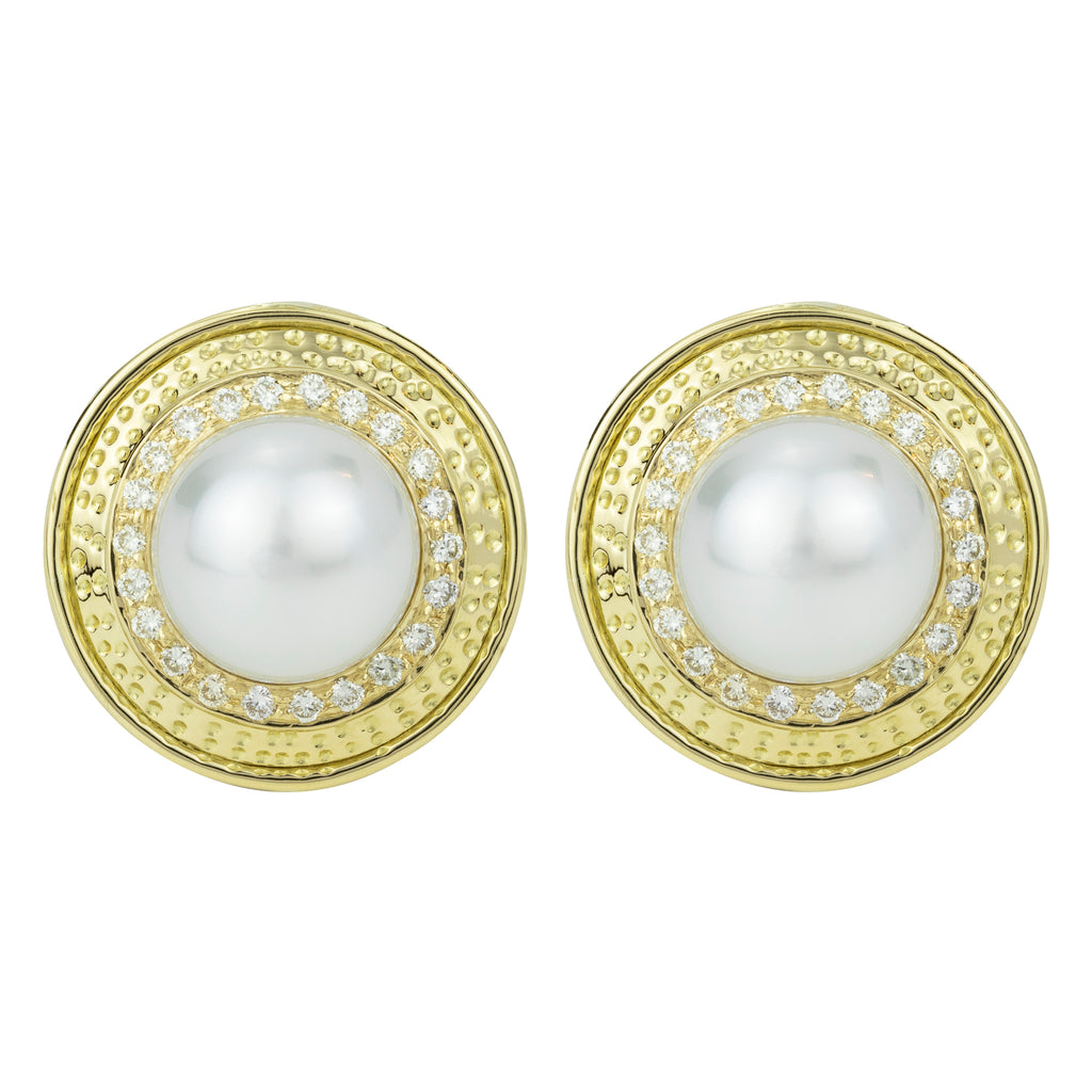 Earrings - South Sea Pearl & Diamond