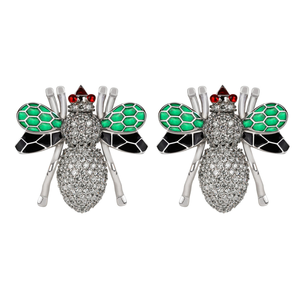 Earrings - Diamond (enamel)