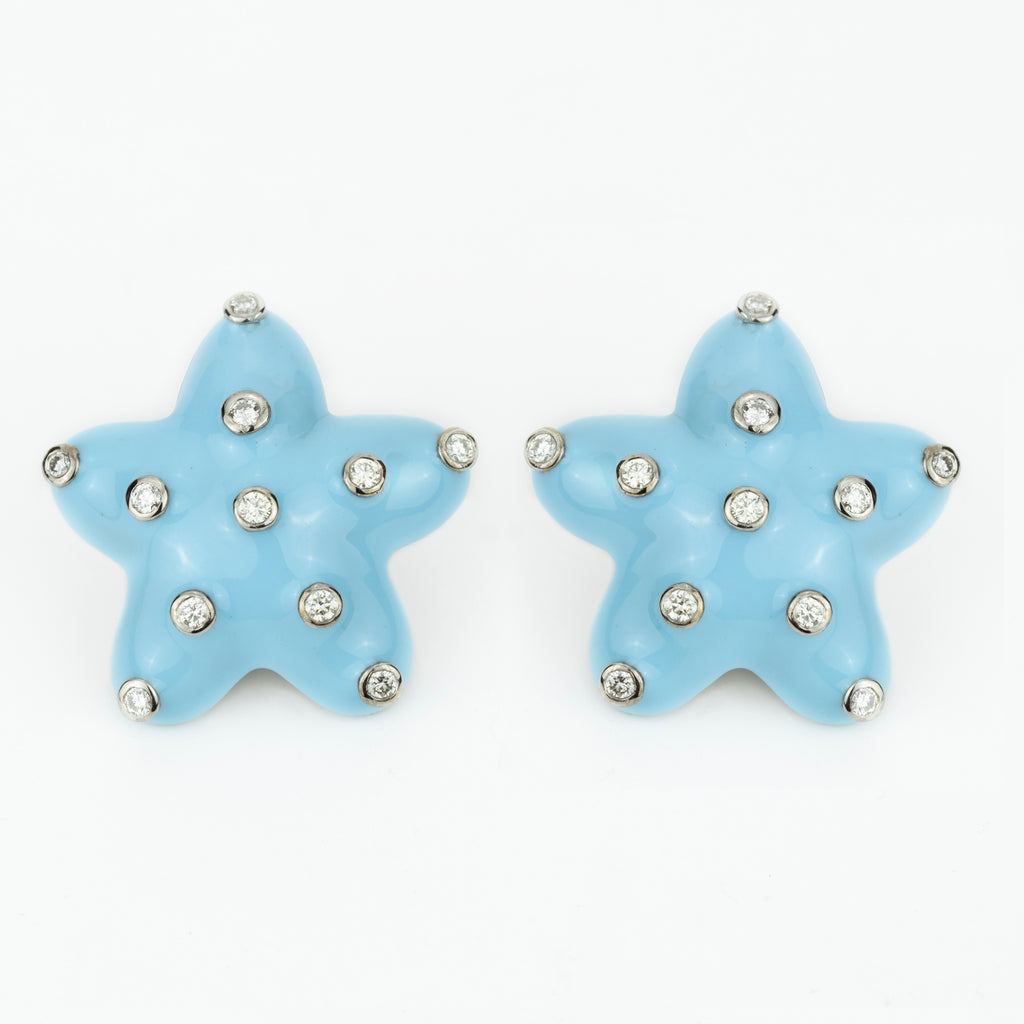 Earrings - Diamond (enamel)
