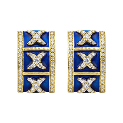 Earrings - Diamond (Enamel)