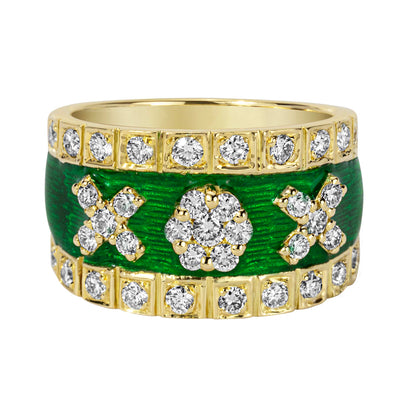 Ring - Diamond (enamel) (2359C) | Singhvi Jewels