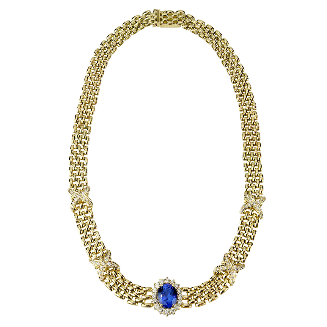 Necklace - Tanzanite and Diamond | Singhvi Jewels