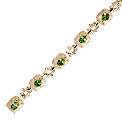 Bracelet - Peridot And Diamond (1273E)