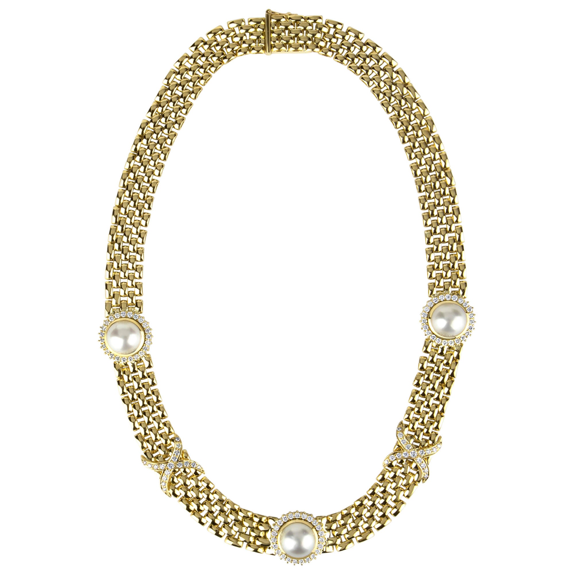 Necklace - South Sea Pearl And Diamond (2291F) | Singhvi Jewels