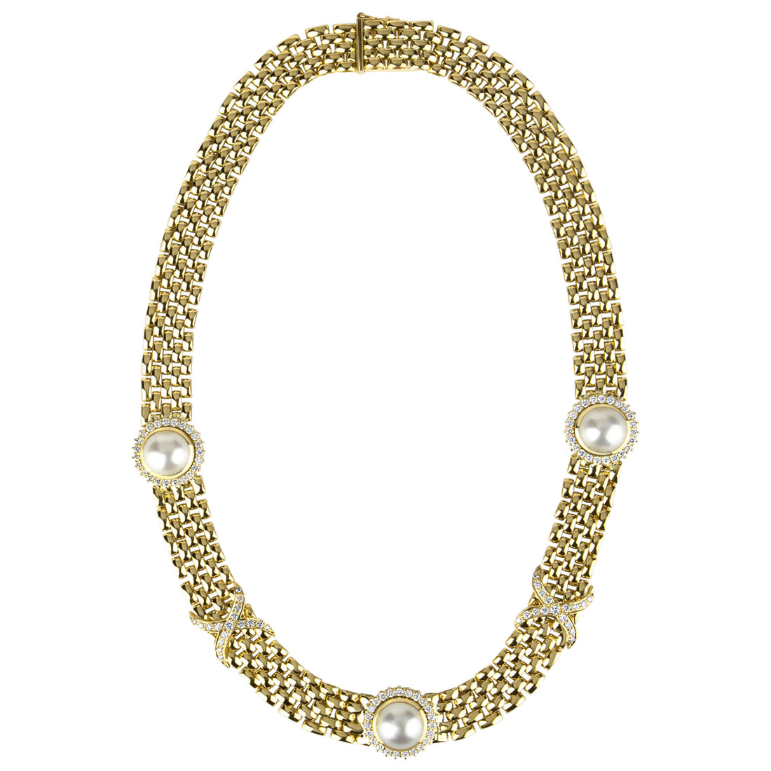 Necklace - South Sea Pearl and Diamond | Singhvi Jewels
