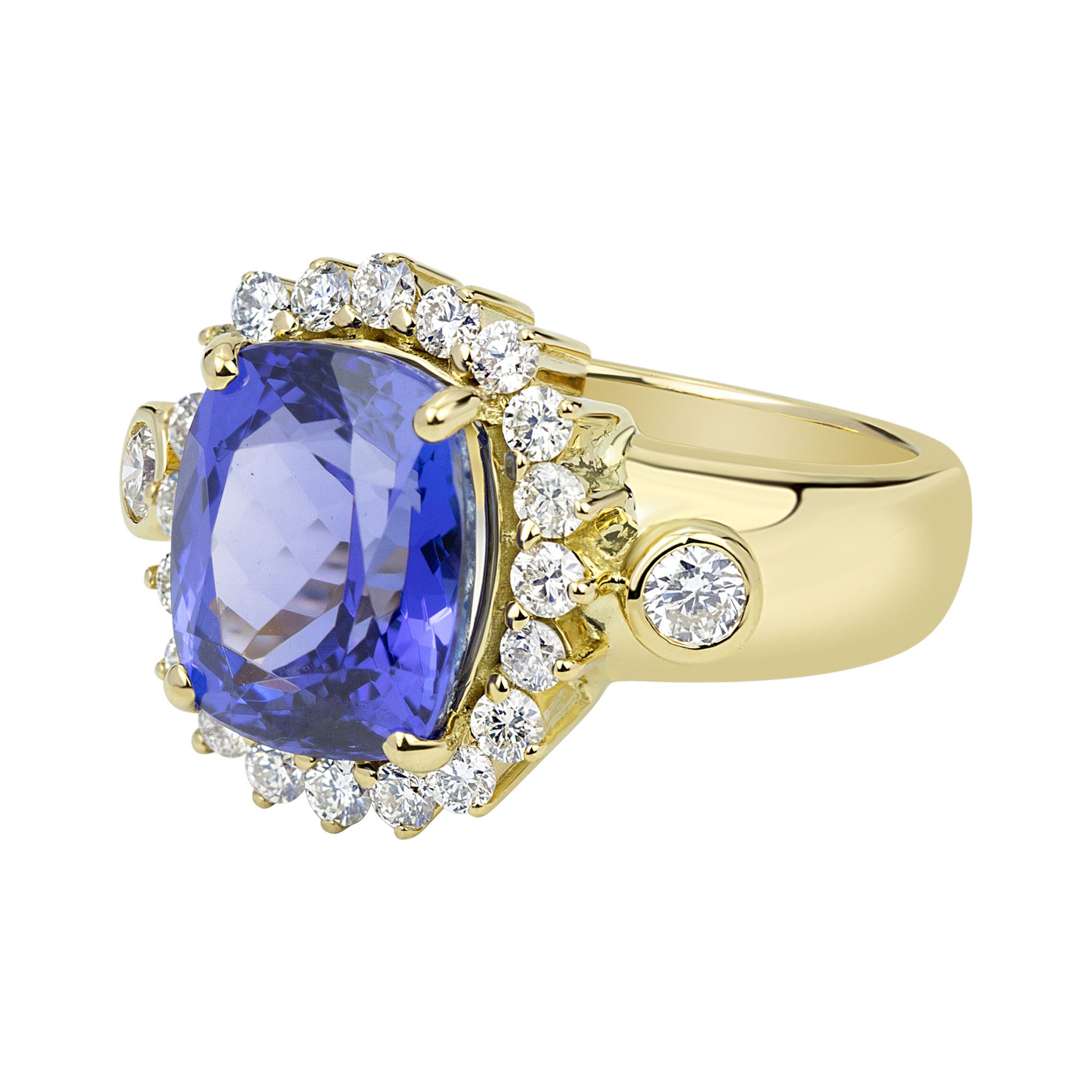 Ring - Tanzanite And Diamond (2330B) | Singhvi Jewels