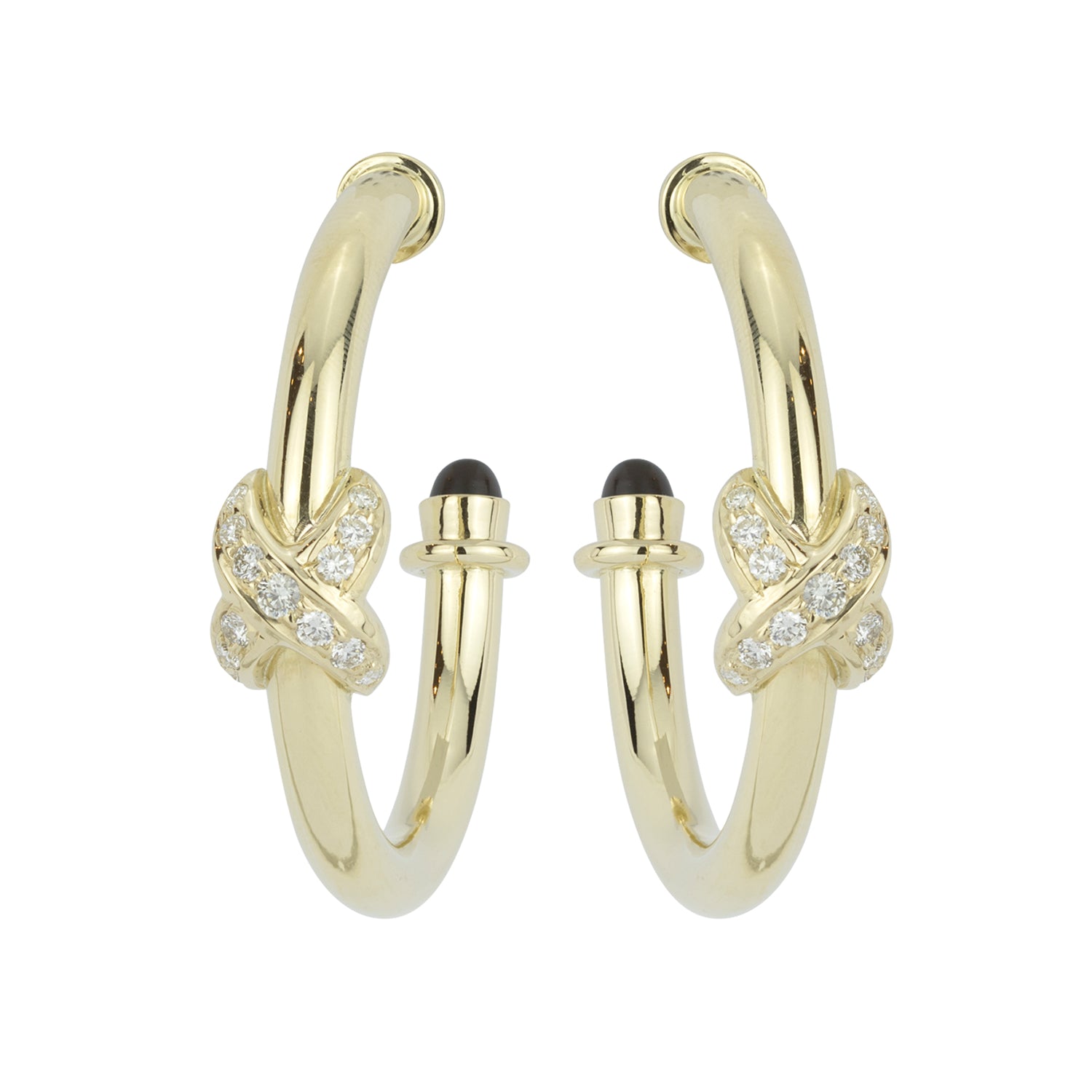 Earrings - Black Onyx and Diamond | Singhvi Jewels