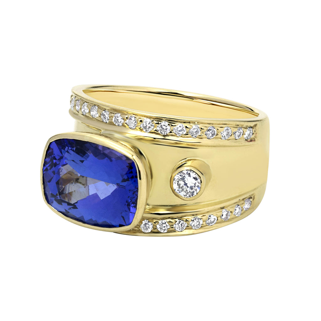 Ring - Tanzanite And Diamond