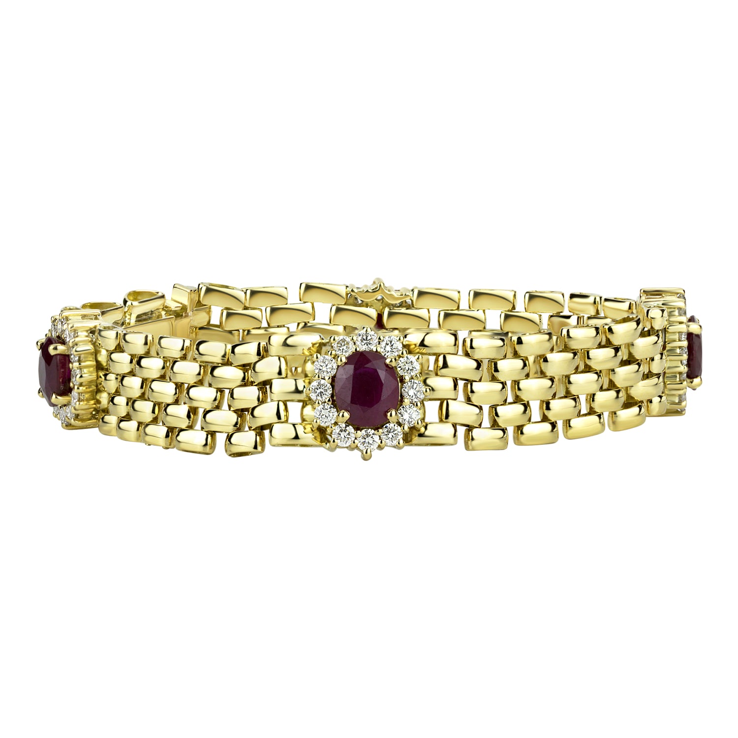 Bracelet - Ruby And Diamond (2313A) | Singhvi Jewels
