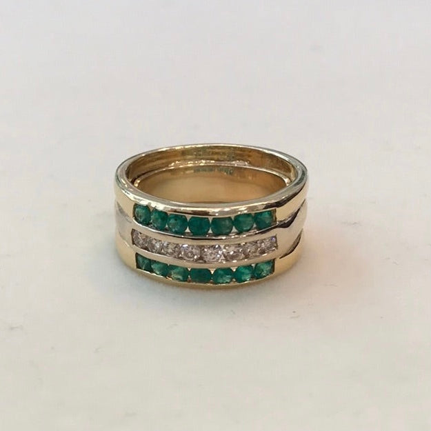 Repair - Ring - Emerald and Diamond | Singhvi Jewels